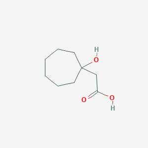 molecular formula C9H16O3 B2604426 2-(1-Hydroxycycloheptyl)acetic acid CAS No. 99183-12-7