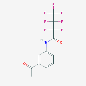 molecular formula C12H8F7NO2 B2604452 N-(3-acetylphenyl)-2,2,3,3,4,4,4-heptafluorobutanamide CAS No. 333396-89-7