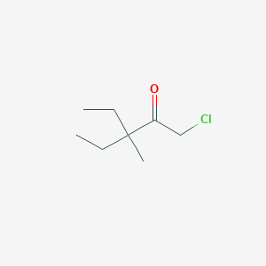molecular formula C8H15ClO B026045 1-Chloro-3-ethyl-3-methyl-pentan-2-one CAS No. 109666-61-7