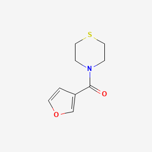 molecular formula C9H11NO2S B2604547 4-(furan-3-carbonyl)thiomorpholine CAS No. 1851719-70-4