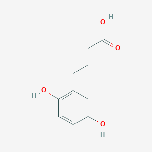 molecular formula C10H12O4 B2604558 4-(2,5-Dihydroxyphenyl)butanoic acid CAS No. 77267-97-1
