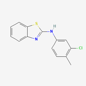 molecular formula C14H11ClN2S B2604564 N-(3-chloro-4-methylphenyl)-1,3-benzothiazol-2-amine CAS No. 216502-44-2