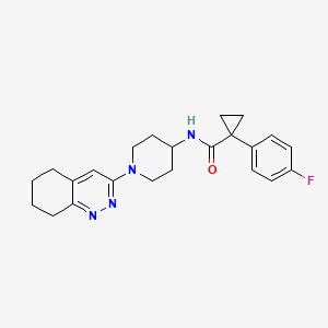 1-(4-fluorophenyl)-N-(1-(5,6,7,8-tetrahydrocinnolin-3-yl)piperidin-4-yl)cyclopropanecarboxamide
