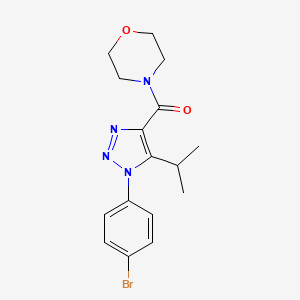 (1-(4-bromophenyl)-5-isopropyl-1H-1,2,3-triazol-4-yl)(morpholino)methanone