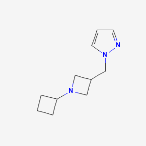 1-[(1-Cyclobutylazetidin-3-yl)methyl]pyrazole
