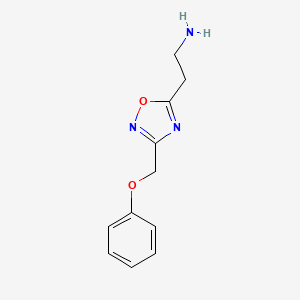 2-[3-(Phenoxymethyl)-1,2,4-oxadiazol-5-yl]ethanamine