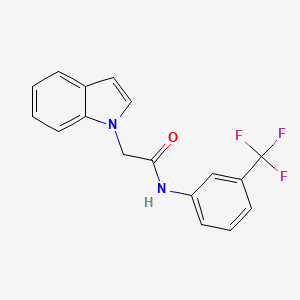 2-(1H-indol-1-yl)-N-[3-(trifluoromethyl)phenyl]acetamide