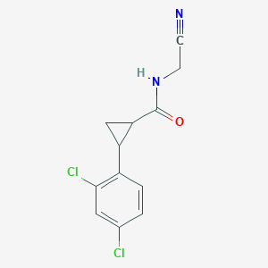 N-(Cyanomethyl)-2-(2,4-dichlorophenyl)cyclopropane-1-carboxamide