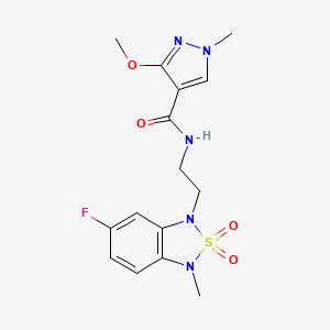 N-(2-(6-fluoro-3-methyl-2,2-dioxidobenzo[c][1,2,5]thiadiazol-1(3H)-yl)ethyl)-3-methoxy-1-methyl-1H-pyrazole-4-carboxamide