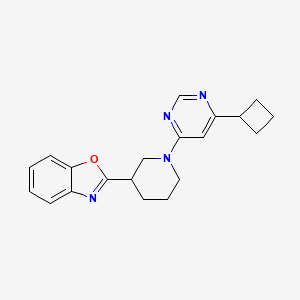 2-[1-(6-Cyclobutylpyrimidin-4-yl)piperidin-3-yl]-1,3-benzoxazole