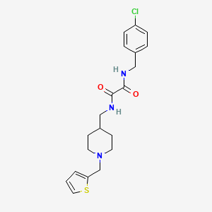 N1-(4-chlorobenzyl)-N2-((1-(thiophen-2-ylmethyl)piperidin-4-yl)methyl)oxalamide