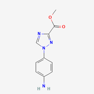 Methyl 1-(4-aminophenyl)-1,2,4-triazole-3-carboxylate