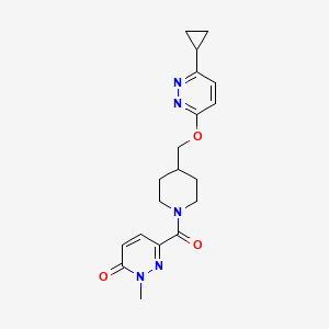 6-[4-[(6-Cyclopropylpyridazin-3-yl)oxymethyl]piperidine-1-carbonyl]-2-methylpyridazin-3-one