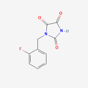 1-[(2-Fluorophenyl)methyl]imidazolidine-2,4,5-trione