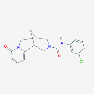 molecular formula C18H18ClN3O2 B2604663 N-(3-chlorophenyl)-6-oxo-7,11-diazatricyclo[7.3.1.0^{2,7}]trideca-2,4-diene-11-carboxamide CAS No. 398995-94-3