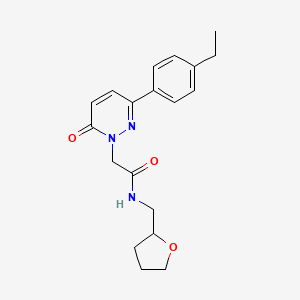 2-(3-(4-ethylphenyl)-6-oxopyridazin-1(6H)-yl)-N-((tetrahydrofuran-2-yl)methyl)acetamide