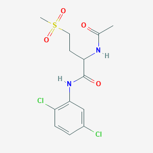 2-acetamido-N-(2,5-dichlorophenyl)-4-methylsulfonylbutanamide