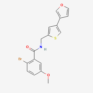 2-Bromo-N-[[4-(furan-3-yl)thiophen-2-yl]methyl]-5-methoxybenzamide