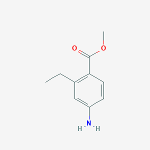 molecular formula C10H13NO2 B2604678 Methyl 4-amino-2-ethylbenzoate CAS No. 1211589-24-0