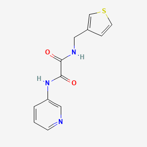 molecular formula C12H11N3O2S B2604684 N1-(pyridin-3-yl)-N2-(thiophen-3-ylmethyl)oxalamide CAS No. 1251710-35-6