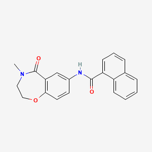 N-(4-methyl-5-oxo-2,3,4,5-tetrahydrobenzo[f][1,4]oxazepin-7-yl)-1-naphthamide