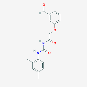 molecular formula C18H18N2O4 B2604701 N-[(2,4-dimethylphenyl)carbamoyl]-2-(3-formylphenoxy)acetamide CAS No. 875871-69-5