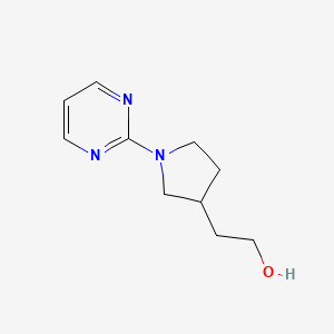 molecular formula C10H15N3O B2604707 2-[1-(Pyrimidin-2-yl)pyrrolidin-3-yl]ethan-1-ol CAS No. 1602077-16-6