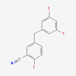 5-(3,5-Difluorobenzyl)-2-fluorobenzonitrile