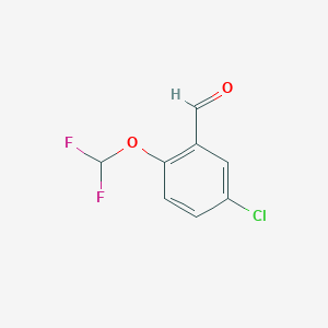 molecular formula C8H5ClF2O2 B2604760 5-Chloro-2-(difluoromethoxy)benzaldehyde CAS No. 145742-68-3
