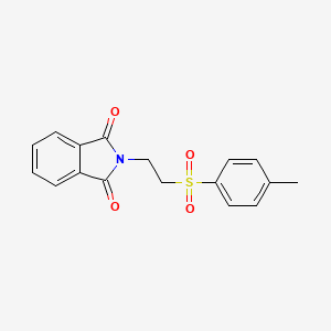 molecular formula C17H15NO4S B2604766 2-[2-(4-甲基苯基磺酰基)乙基]-2,3-二氢-1H-异喹啉-1,3-二酮 CAS No. 69384-65-2