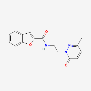 molecular formula C16H15N3O3 B2604768 N-(2-(3-methyl-6-oxopyridazin-1(6H)-yl)ethyl)benzofuran-2-carboxamide CAS No. 1251549-96-8