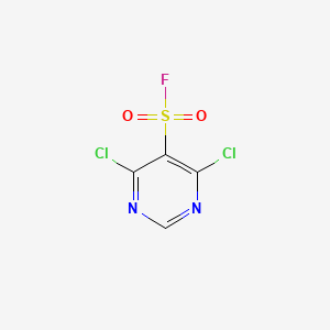 molecular formula C4HCl2FN2O2S B2604789 4,6-Dichloropyrimidine-5-sulfonyl fluoride CAS No. 2228587-08-2