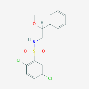molecular formula C16H17Cl2NO3S B2604828 2,5-dichloro-N-(2-methoxy-2-(o-tolyl)ethyl)benzenesulfonamide CAS No. 1797087-78-5