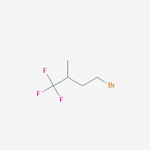 molecular formula C5H8BrF3 B2604867 4-Bromo-1,1,1-trifluoro-2-methylbutane CAS No. 114386-65-1