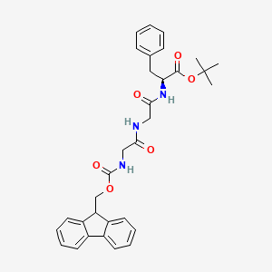 molecular formula C32H35N3O6 B2604943 Fmoc-Gly-Gly-Phe-OtBu 