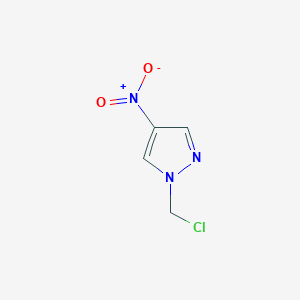 molecular formula C4H4ClN3O2 B2604995 1-(chloromethyl)-4-nitro-1H-pyrazole CAS No. 51355-88-5