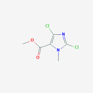 molecular formula C6H6Cl2N2O2 B2605259 Methyl 2,4-dichloro-1-methyl-1H-imidazole-5-carboxylate CAS No. 2117371-86-3