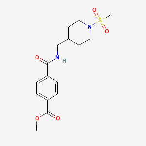 Methyl 4-(((1-(methylsulfonyl)piperidin-4-yl)methyl)carbamoyl)benzoate