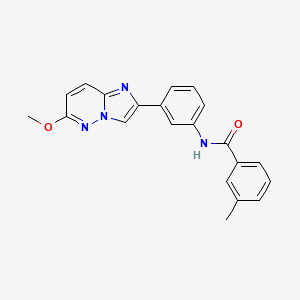N-(3-(6-methoxyimidazo[1,2-b]pyridazin-2-yl)phenyl)-3-methylbenzamide