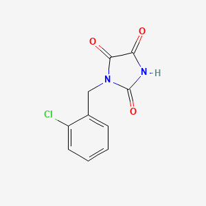 1-[(2-Chlorophenyl)methyl]imidazolidine-2,4,5-trione