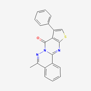 5-methyl-9-phenyl-8H-thieno[2',3':4,5]pyrimido[2,1-a]phthalazin-8-one