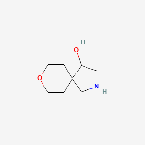 molecular formula C8H15NO2 B2605289 8-Oxa-2-azaspiro[4.5]decan-4-ol CAS No. 2306278-15-7