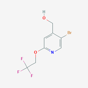 [5-Bromo-2-(2,2,2-trifluoroethoxy)pyridin-4-yl]methanol