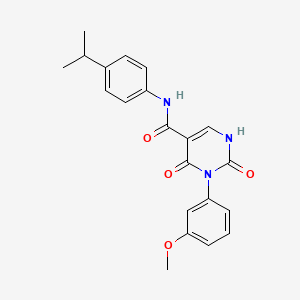 N-(4-isopropylphenyl)-3-(3-methoxyphenyl)-2,4-dioxo-1,2,3,4-tetrahydropyrimidine-5-carboxamide