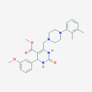 Methyl 6-{[4-(2,3-dimethylphenyl)piperazin-1-yl]methyl}-4-(3-methoxyphenyl)-2-oxo-1,2,3,4-tetrahydropyrimidine-5-carboxylate