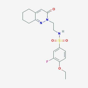 4-ethoxy-3-fluoro-N-(2-(3-oxo-5,6,7,8-tetrahydrocinnolin-2(3H)-yl)ethyl)benzenesulfonamide