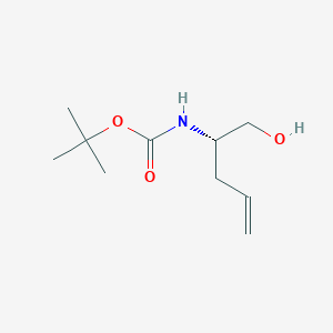 molecular formula C10H19NO3 B2605322 tert-butyl (s)-(1-hydroxypent-4-en-2-yl)carbamate CAS No. 116613-81-1