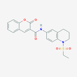N-(1-(ethylsulfonyl)-1,2,3,4-tetrahydroquinolin-6-yl)-2-oxo-2H-chromene-3-carboxamide