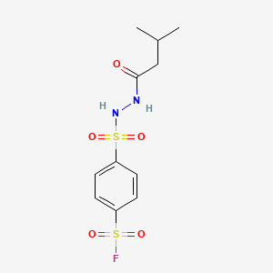 4-[(3-Methylbutanehydrazido)sulfonyl]benzene-1-sulfonyl fluoride