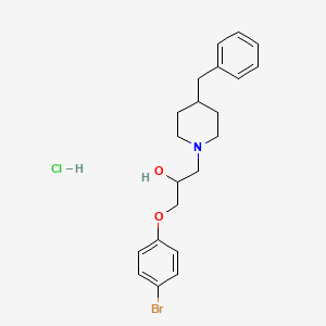 1-(4-Benzylpiperidin-1-yl)-3-(4-bromophenoxy)propan-2-ol hydrochloride